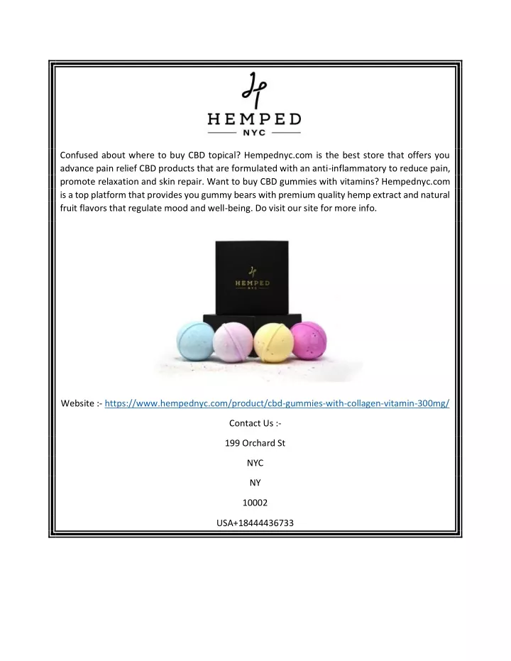 confused about where to buy cbd topical hempednyc
