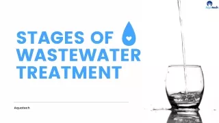 stages of wastewater treatment