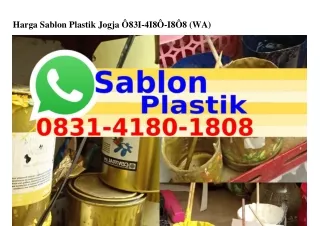 Harga Sablon Plastik Jogja 0831~4180~1808(WA)