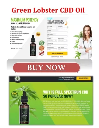 Green Lobster CBD Oil
