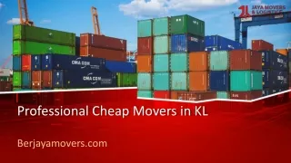 Professional Cheap Movers in KL