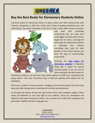 Buy the Best Books for Elementary Students Online