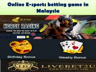 The responsible online E-sports betting game in Malaysia