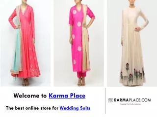 Wedding Suits | Women's Silk Suit Set Online - KarmaPlace