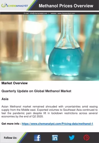 methanol prices overview