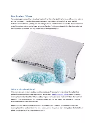 Best Memory Foam Pillow