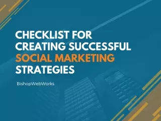 checklist for creating successful social