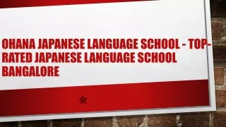 Ohana Japanese Language School - Top-Rated Japanese Language School Bangalore