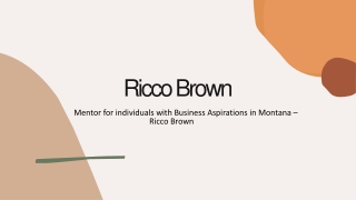 Ricco Brown – Paying Back to the Society in Billings, Montana