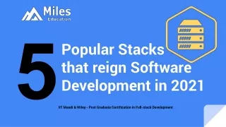 popular stacks that reign software development in 2021