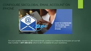 Configure SBCGlobal Email Account on iPhone