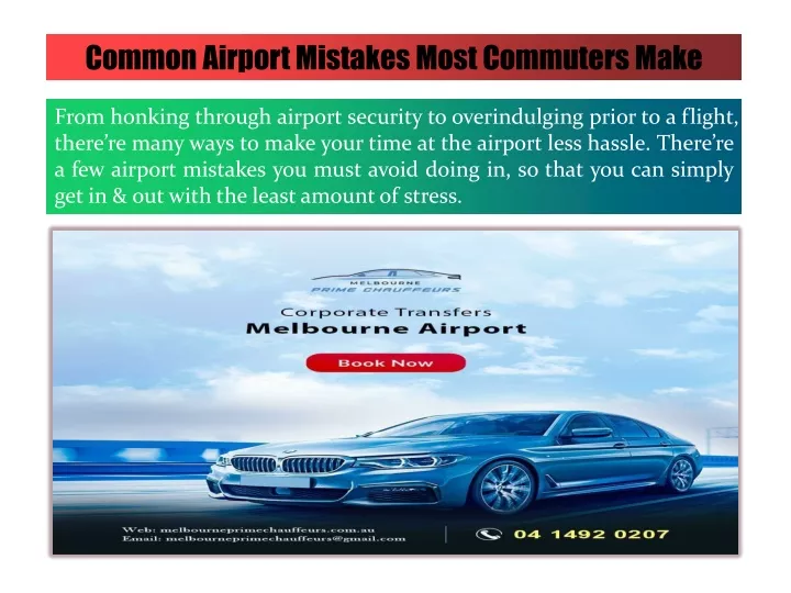 common airport mistakes most commuters make
