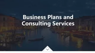 business plans and consulting services