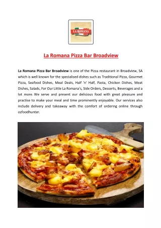 la romana pizza bar broadview la romana pizza