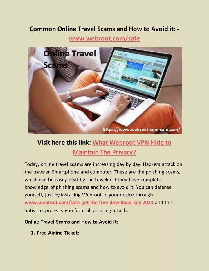 common online travel scams and how to avoid