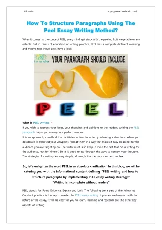 peel structure