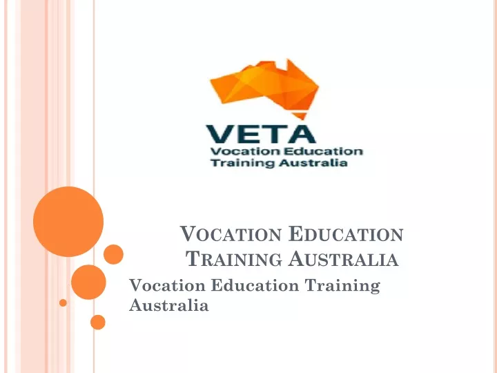 vocation education training australia