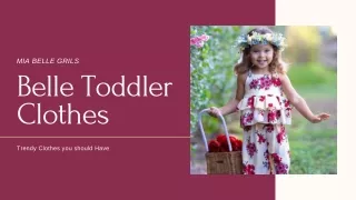 Belle Toddler Clothes