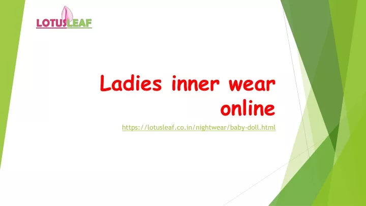 ladies inner wear online