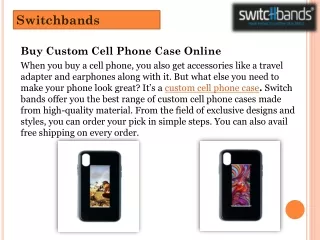 Buy Custom Cell Phone Case Online