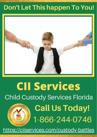 Child Custody Private Investigator | Experienced Detectives | CII Services
