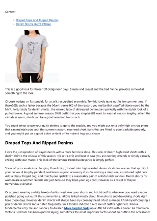 What To Put On With White Shorts