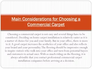 commercial carpet installation companies