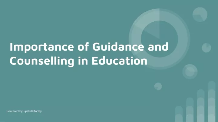 what is the importance of educational guidance