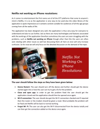 netflix not working on iphone resolutions
