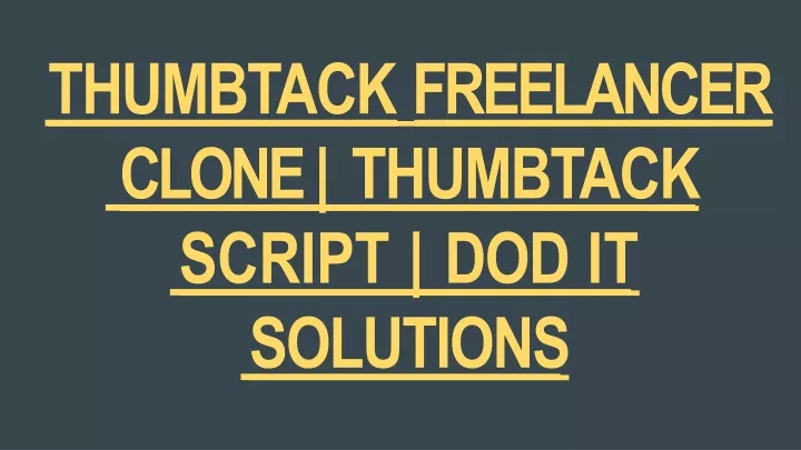 thumbtack freelancer clone thumbtack script