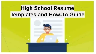 High School Resume Templates and How-To Guide