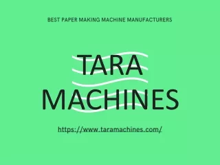 best paper making machine manufacturers