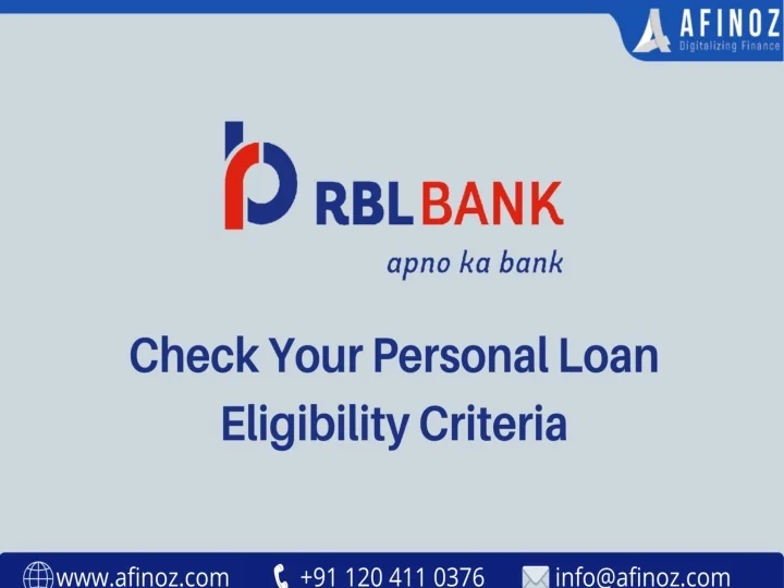 PPT Check your RBL Bank Personal Loan Eligibility Criteria PowerPoint