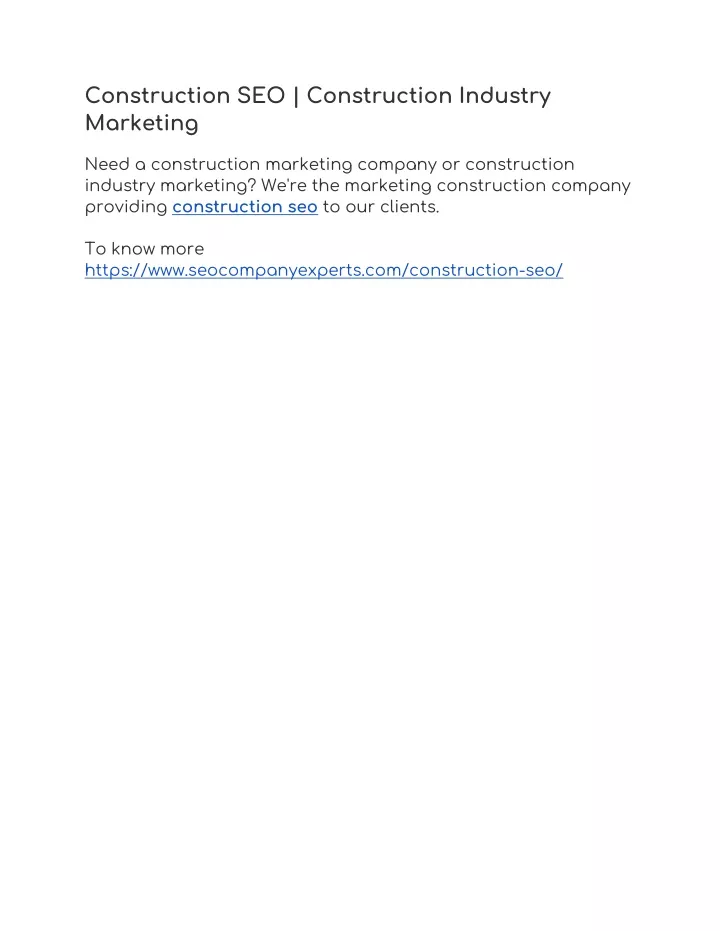 construction seo construction industry marketing