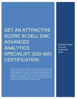 get an attractive score in dell emc advanced