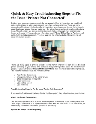 quick easy troubleshooting steps to fix the issue