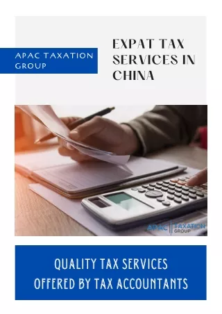 Quality Tax Services Offered by Tax Accountants - APAC Taxation Group