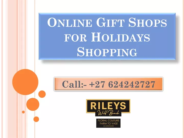 online gift shops for holidays shopping