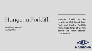 h angcha forklift