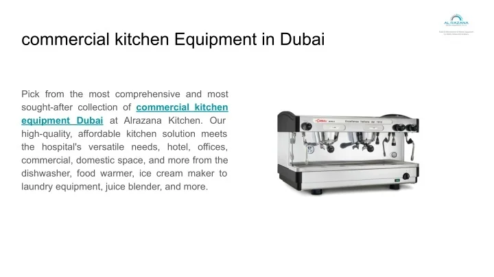 PPT - commercial kitchen Equipment in Dubai PowerPoint Presentation ...