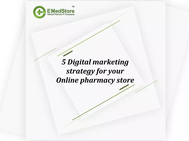 5 digital marketing strategy for your online