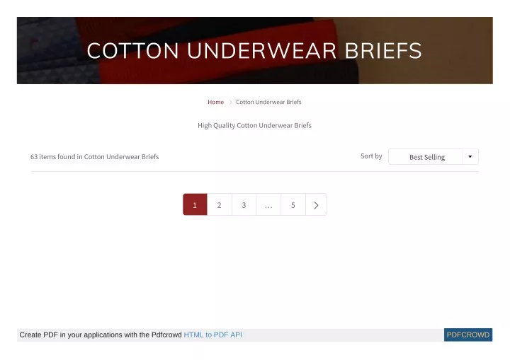 cotton underwear briefs