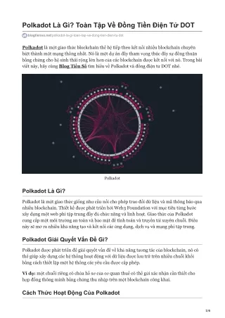 polkadot l g to n t p v ng ti n i n t dot