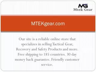 Buy Tactical Gear, Recovery and Safety Products Online