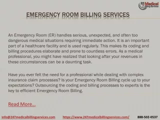emergency room billing services