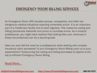emergency room billing services