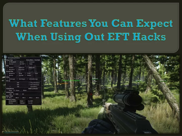 what features you can expect when using out eft hacks