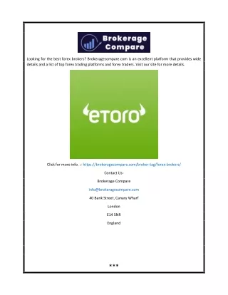 looking for the best forex brokers