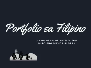 Portfolio sa Filipino 2