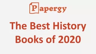 The Best History Books of 2020